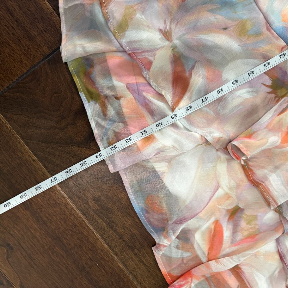 CALVIN KLEIN Floral Fairy Garde Maxi Halter Top Dress Size 6 - Picture 5 of 13